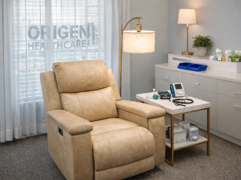 Spravato treatment clinic room in Omaha